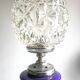 Mid Century lamp made of crystal, onyx, and marble.