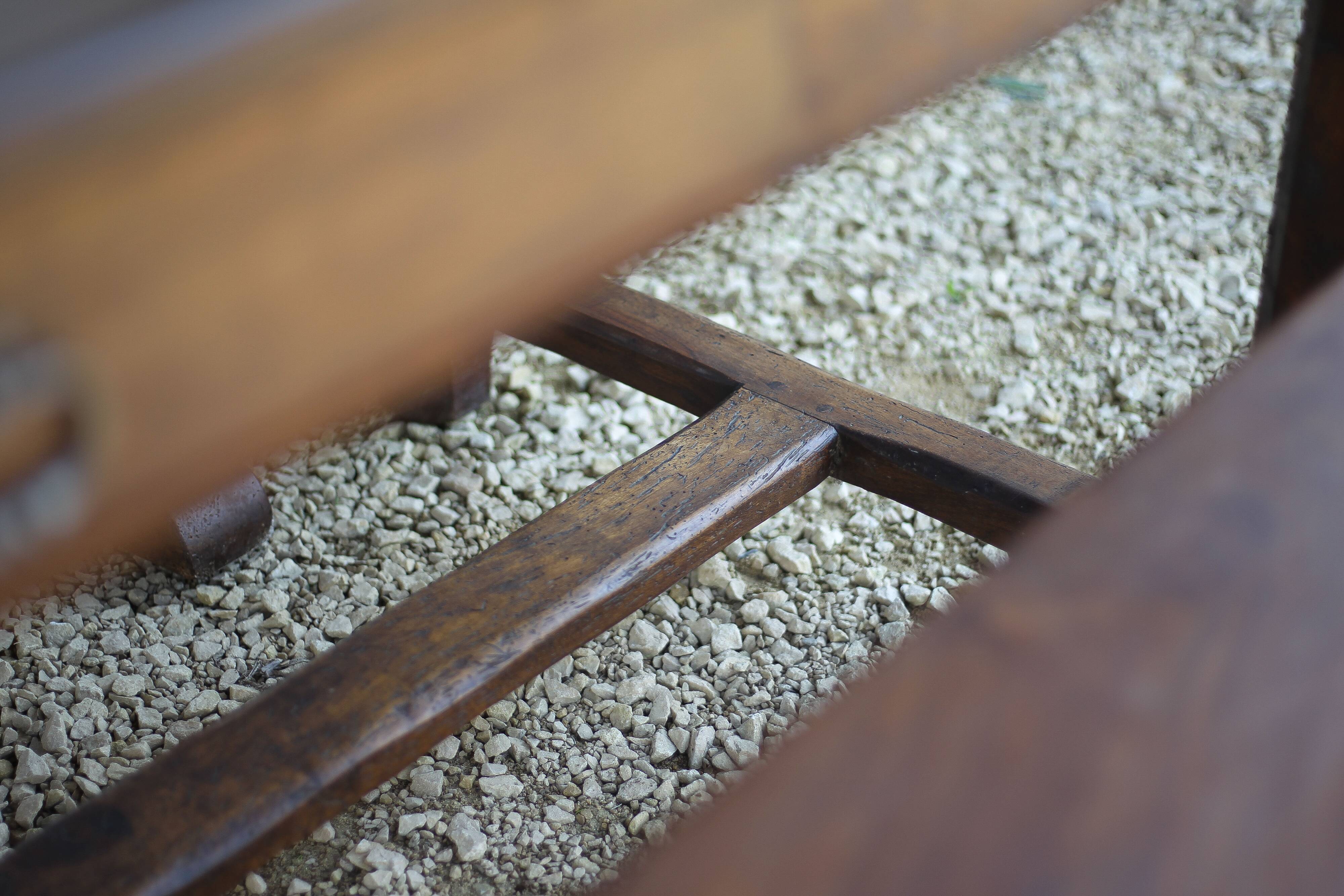 Farmhouse table and two benches, antique wooden farmhouse table, living room furniture, country style, chalet style, decor