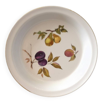 Plat à tarte Royal Worcester Evesham Gold