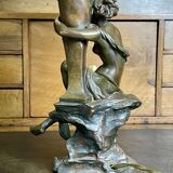 Bronze lamp from the early 20th century