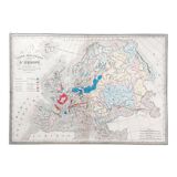 Old Map - Geological Map of Europe - 1836