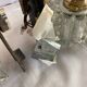 Pair of 1930s wall lights, Italian work, Murano glass and brass