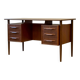 Freestanding Teak Desk, Denmark 1960s/1970s, Vintage, Mid-C Modern