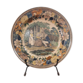 Old talking plate Creil Montereau Louis Lebeuf & Thibault