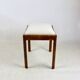 White stool seat natural fabric Art Deco
