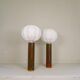 Rare and large ceramic table lamps from the mid-century, Sweden, 1960s.