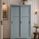 Parisian Art Deco wardrobe with sliding doors.