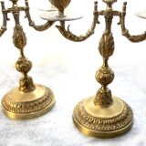 Paire de chandeliers louis XVI XIX éme siècle