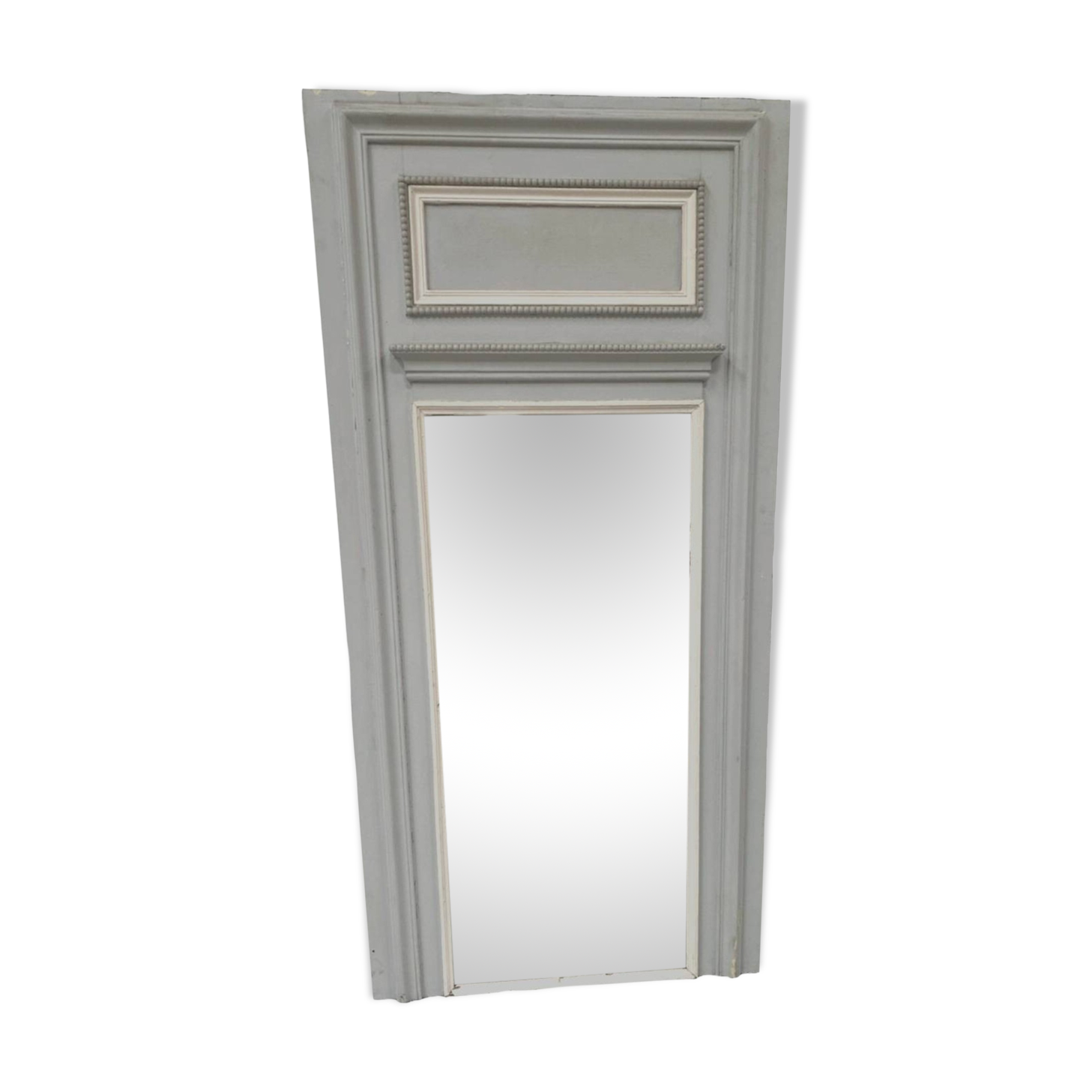 Louis XVI style trumeau in wood and patinated stucco 20th century