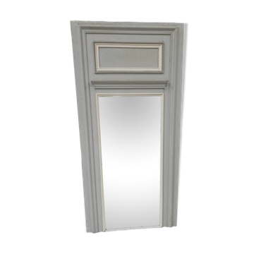 Louis XVI style trumeau in wood and patinated stucco 20th century