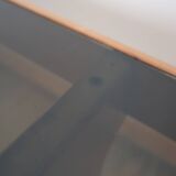 Scandinavian coffee table smoked glass