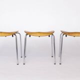 Set of 6 Egon Eiermann SE68 Stools – 1950s Mid Century Modern Beech Plywood
