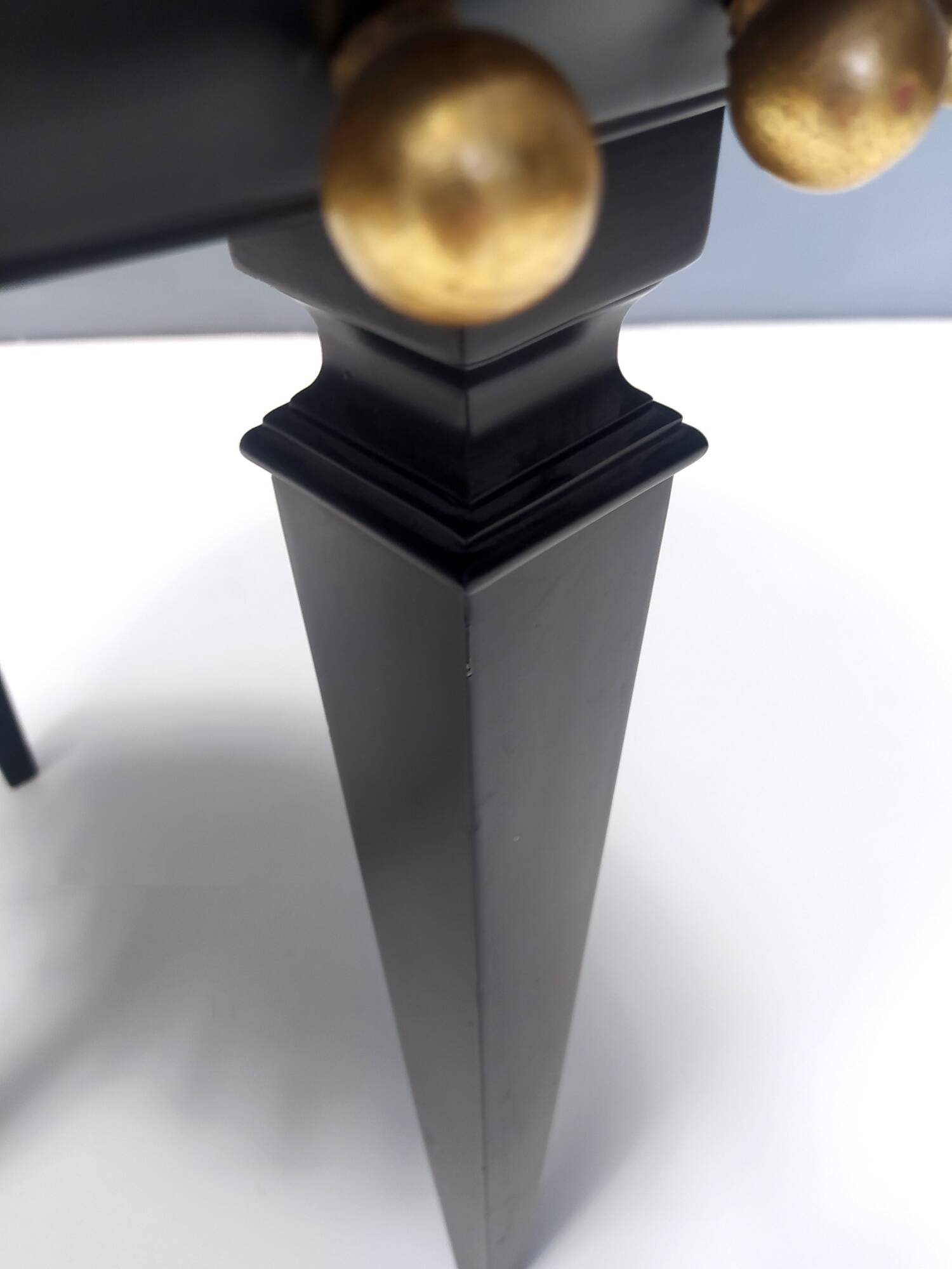 Black Ebonized Beech Coffee Table by Roberto Ventura, Italy, 2000s