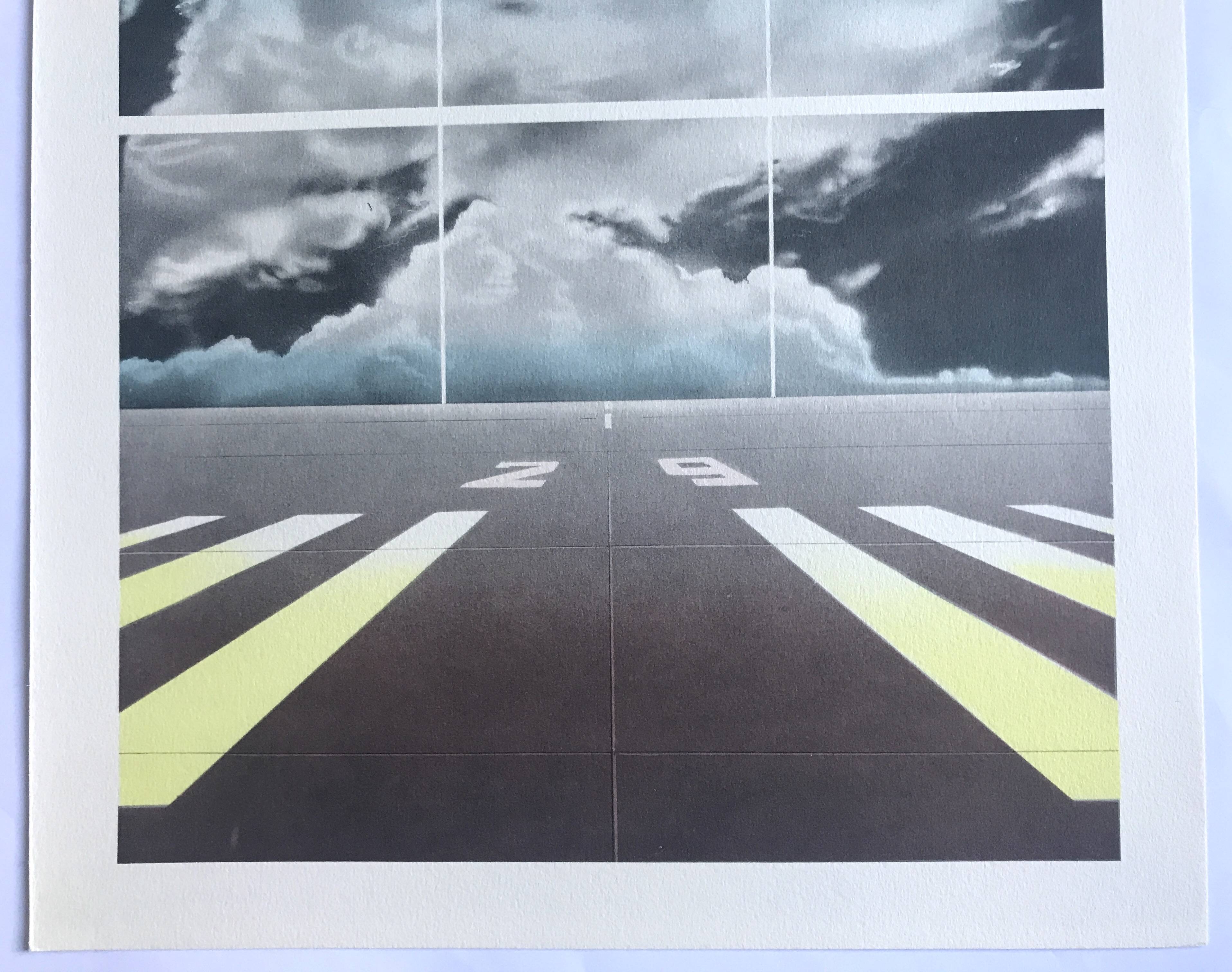 Set of 4 original lithographs by Peter Klasen, 1978. The air.