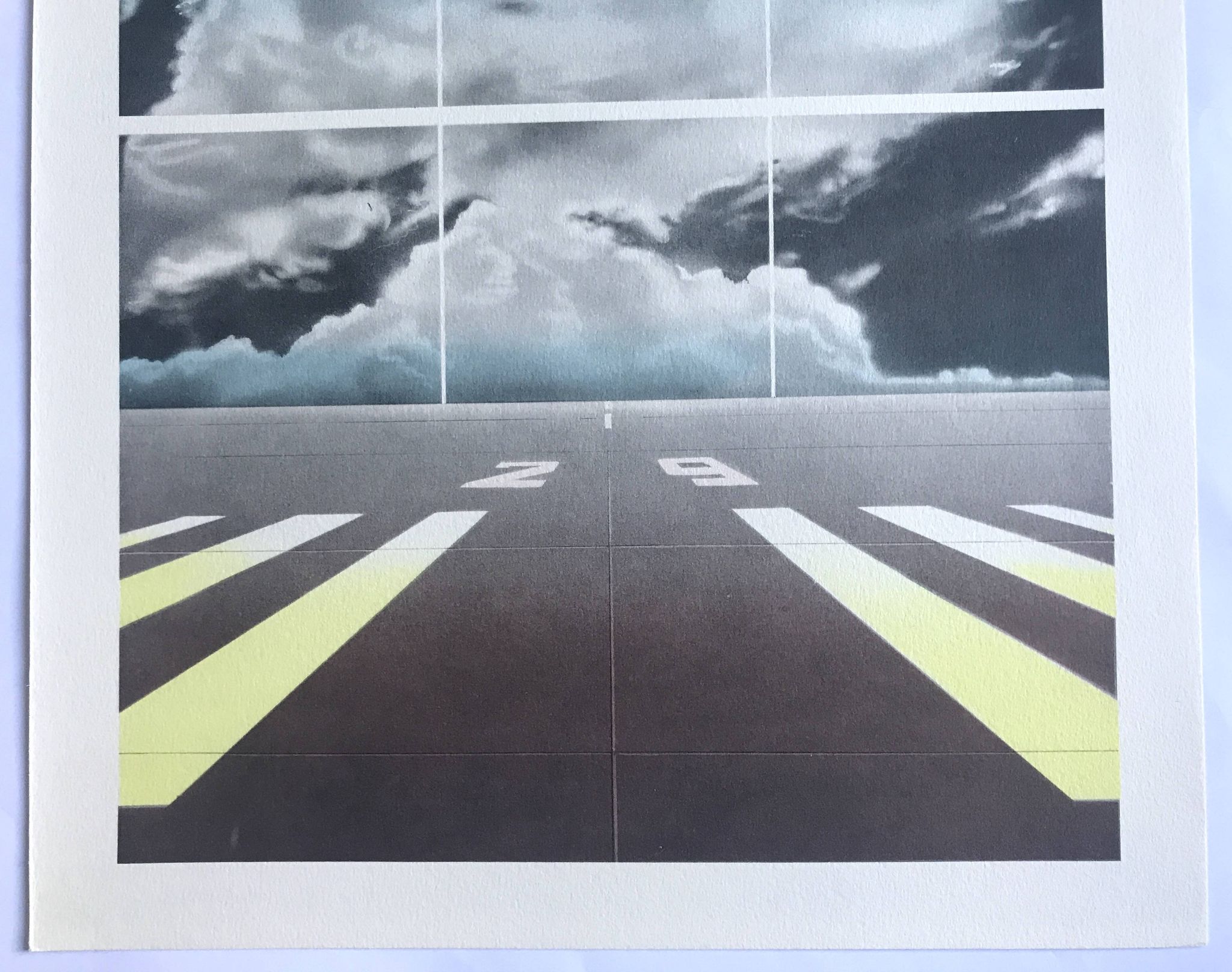 Set of 4 original lithographs by Peter Klasen, 1978. The air.