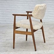 1960s, Danish design by Erik Kirkegaard, model 43, genuine sheepskin.