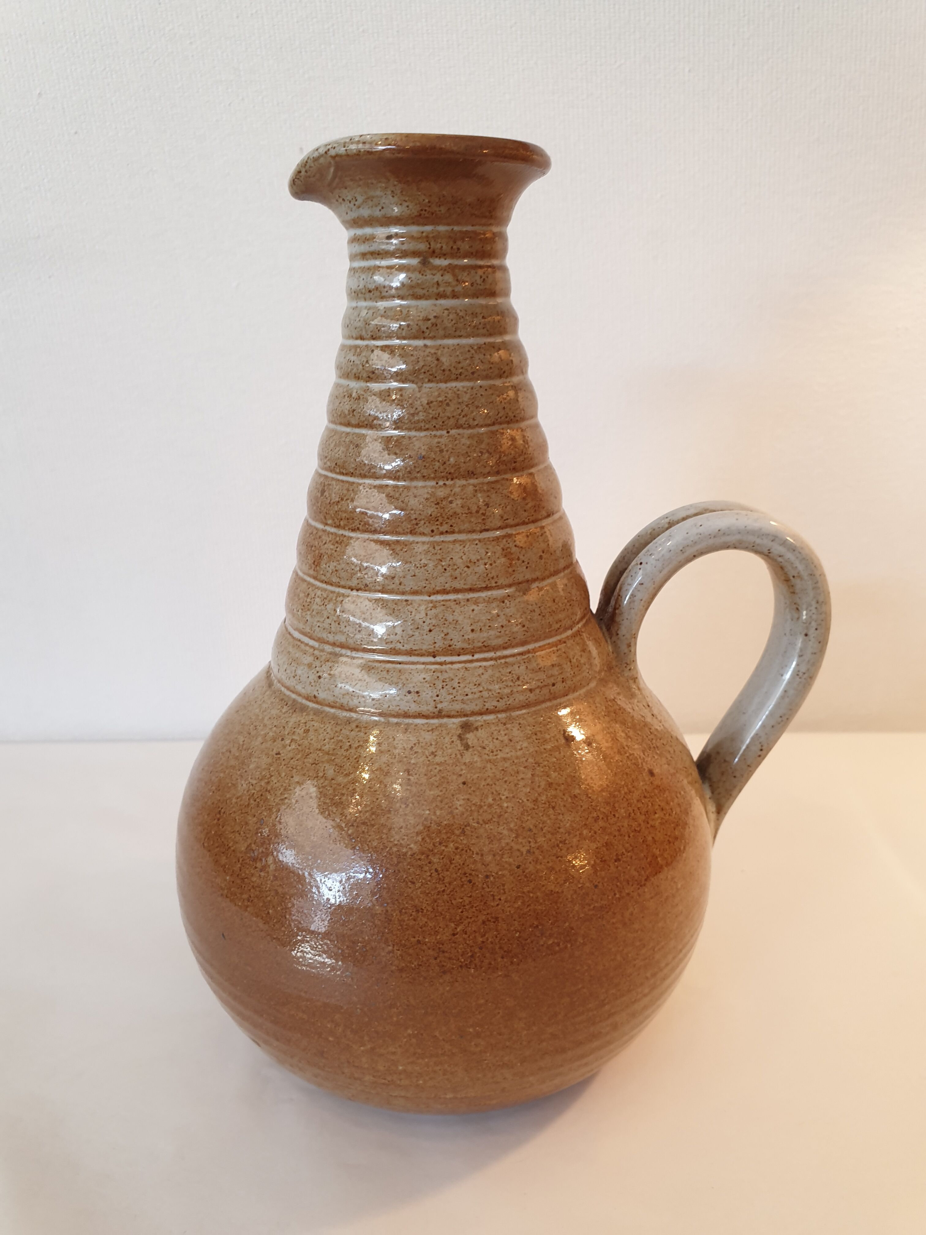 Pichet vase en grès émaillé vintage