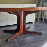 Table extensible vintage Baumann en teck, années 1970