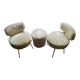 Lot 2 chaises et un pouf Pelfran