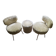 Lot 2 chaises et un pouf Pelfran