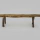 Brutalist wooden bench. Solid wood bench. Folk Art.