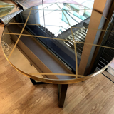 Table stained glass and brass, 1980 s