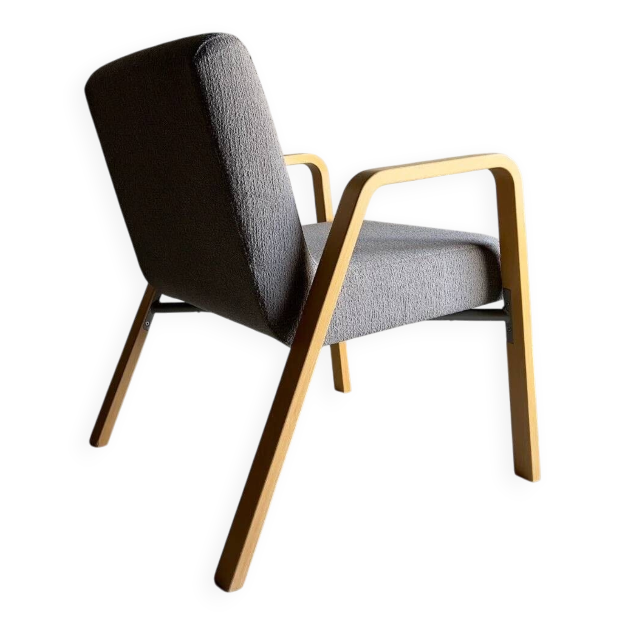 Scandinavian gray easy chair | 1980s