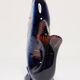 Set of 7 blue glass fish, mid-20th century.