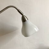 Metal and opaline desk lamp