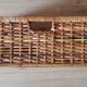 Large drawer basket wicker vintage rattan old
