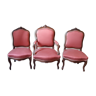 Ensemble fauteuil et chaises Louis XV
