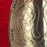 Art Nouveau solid silver sugar spoon