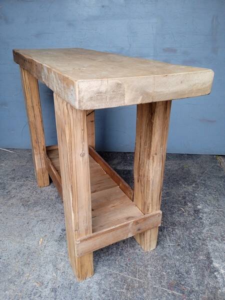 Workbench 120cm old solid wood