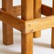Modernist stool in framiré wood⎮70s