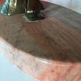 Serre livres. Art nouveau  signé TED paons.