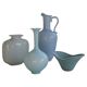 Mid-century modern set of 4 ceramic vases by Rörstrand, Gunnar Nylund, Sweden, 1950s.