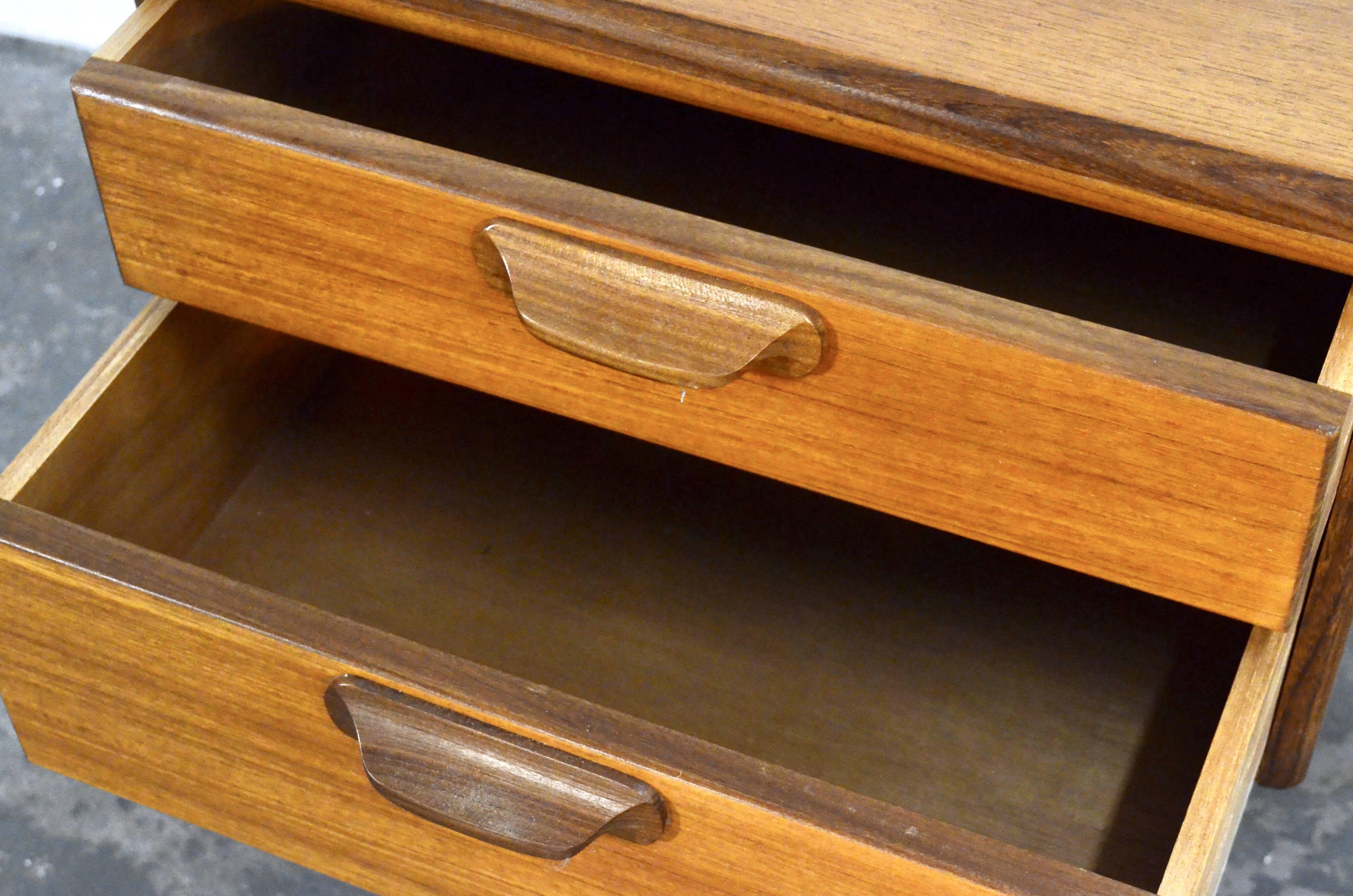 Vintage Midcentury Afromosia Desk From A. Younger Of Great Britain. Deliver
