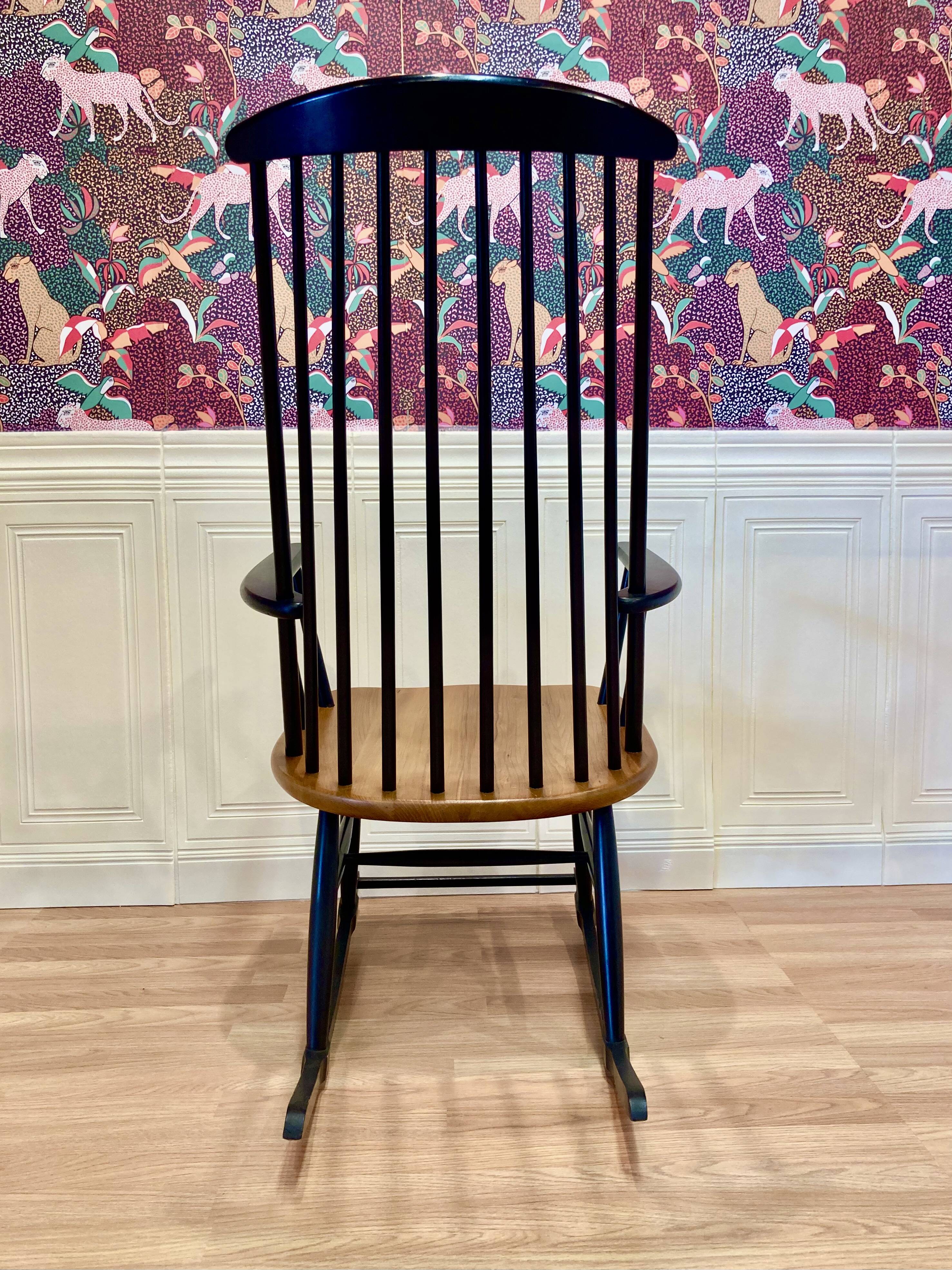 Scandinavian design rocking chair from the 1950s.