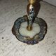 Bougeoir en laiton et émail cloisonné