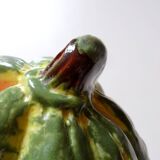 Grand trompe l'oeil melon/pastèque céramique ancien
