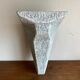Console murale brutaliste en bois peint 1970