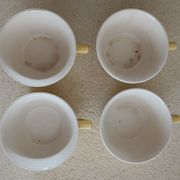 4 tasses Art déco Villeroy et Boch