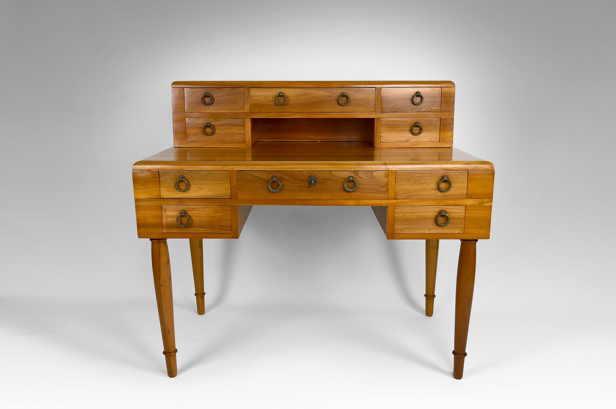 Art Deco walnut desk, France, circa 1940
