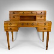 Art Deco walnut desk, France, circa 1940