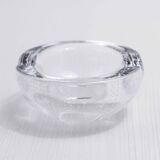 Cendrier en verre bullé