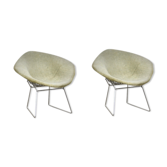 Diamond Chairs by Harry Bertoia for Knoll (1970s)