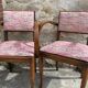 Pair of 1960s bridge chairs in Nobilis fabric
