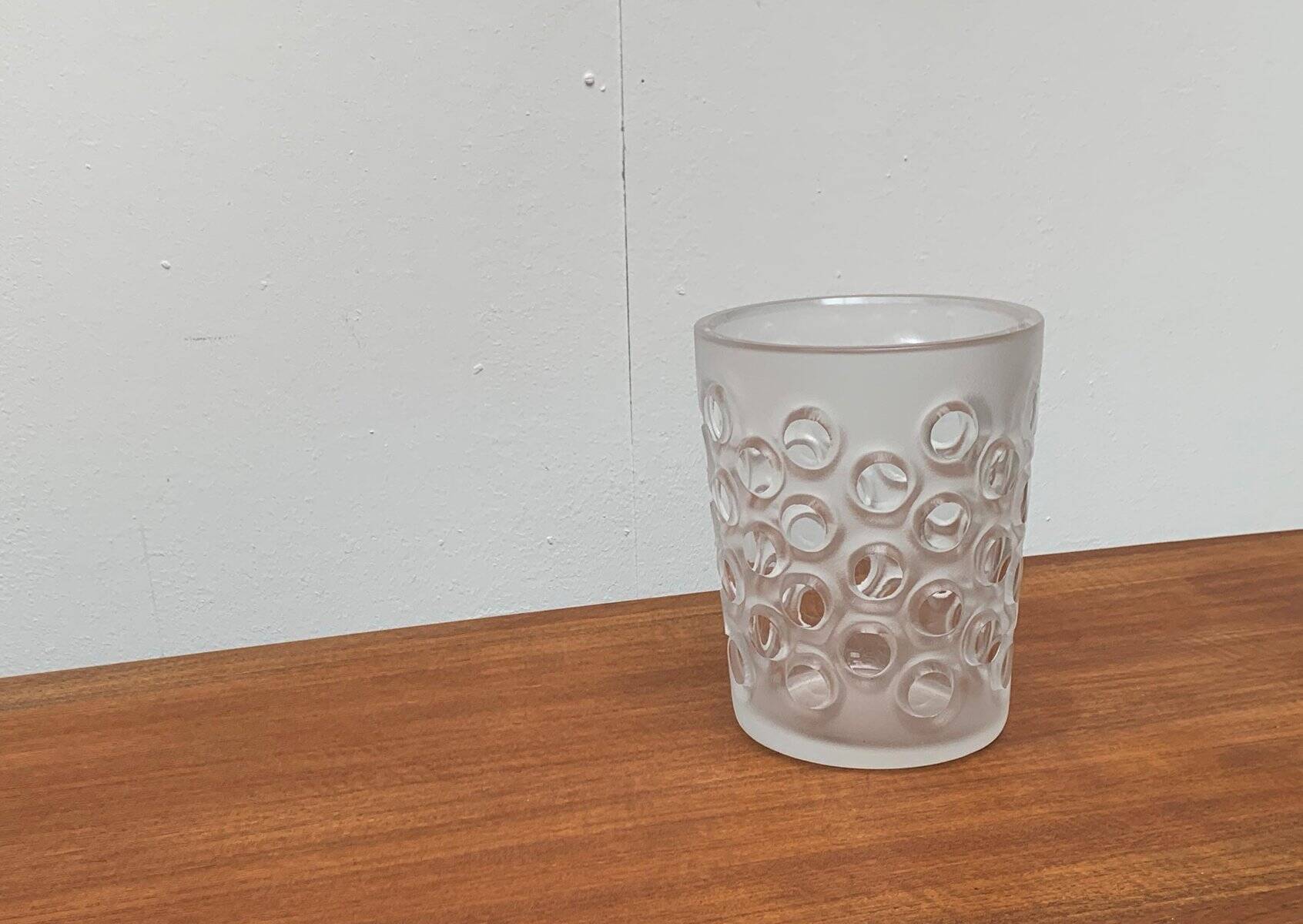 Grand Vase Vintage Allemand en Verre de Peill & Putzler