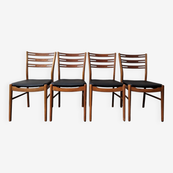 Set de 4 chaises de salle à manger en teck pour Farstrup Møbler, Danemark Années 1960