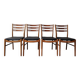 Set de 4 chaises de salle à manger en teck pour Farstrup Møbler, Danemark Années 1960